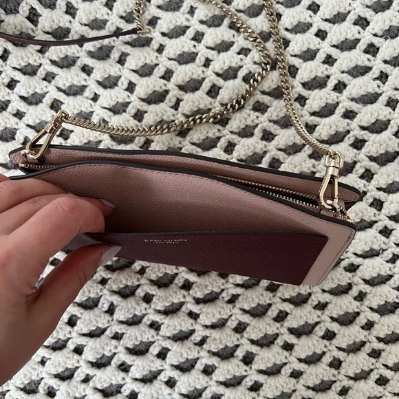 Michael Kors Maroon and Pink w/Gold hardware crossbody purse - Picture 6 of 6